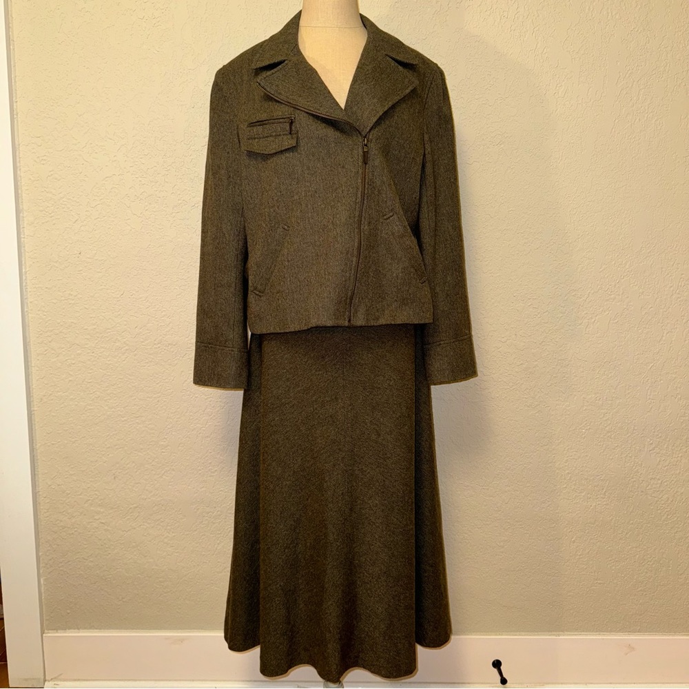 Lauren Ralph Lauren Vintage Wool Skirt Blazer Set